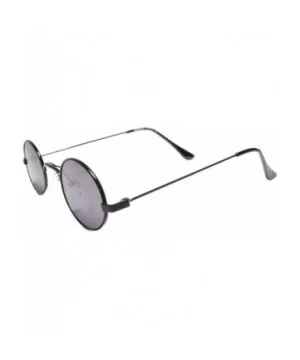 Small Oval Retro Classic Steampunk Fashion Mens Women Sunglasses - Gray / Black - C618UIOAU3Y $10.32 Oval