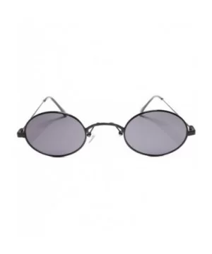 Small Oval Retro Classic Steampunk Fashion Mens Women Sunglasses - Gray / Black - C618UIOAU3Y $10.32 Oval