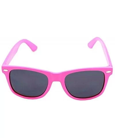 Wayfarer Aviator Style Sunglasses Retro Fashion Shades UV400 - Dark Pink - CO12I2VO42Z $6.53 Wayfarer