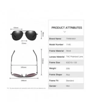 Men's Aviator- Polarized Sunglasses- Driving - C5 - C8197EKWYA8 $28.11 Aviator