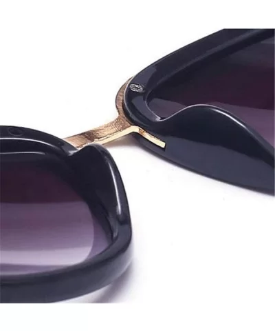 2019 Fashion Cateye Sunglasses Women Vintage Metal Eyewear For Women Leopard - Tea - CX18Y4RSGG7 $7.72 Oversized