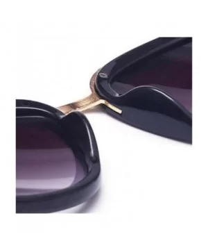 2019 Fashion Cateye Sunglasses Women Vintage Metal Eyewear For Women Leopard - Tea - CX18Y4RSGG7 $7.72 Oversized