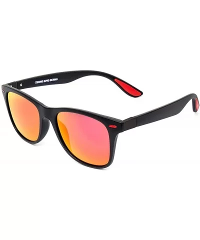 Polarized Sunglasses for Men Unisex UV400 Wearing Glasses Gift Fishing Glasses - Bobble Red - C718SZMYCH8 $6.79 Sport