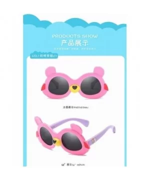 New Children'S Polarized Sunglasses Fashion Cartoon Sunglasses Lightweight Silicone Colorful Polarized Sunglasses - CW18SK4X2...