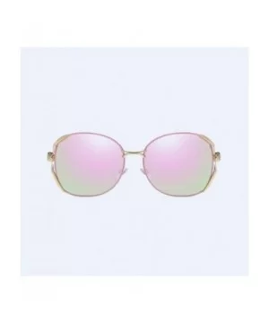 Polarized sunglasses for ladies anti-ultraviolet polarized driving metal - B - C318Q88UO4T $26.59 Oversized