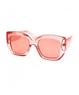 Womens Thick Pop Color Plastic Frame Butterfly Sunglasses - All Pink - CD18ZRDZC80 $8.91 Butterfly