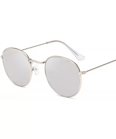 2019 Classic Small Frame Round Sunglasses Women/Men Er Alloy Mirror Sun Glasses Vintage Oculos - Gold Ocean Green - C9198AHNQ...