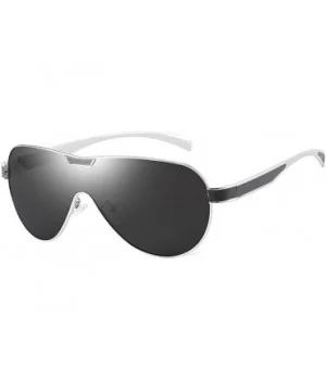 Polarized Sunglasses Unisex-Alloy Oneness Lens-Rectangular Shade Glasses Novel - C - CS1905XQALG $37.65 Rimless