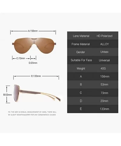 Polarized Sunglasses Unisex-Alloy Oneness Lens-Rectangular Shade Glasses Novel - C - CS1905XQALG $37.65 Rimless