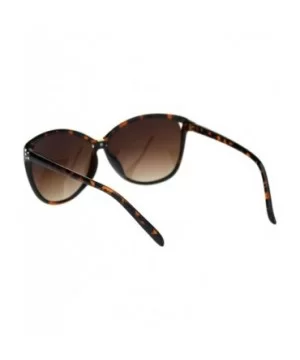 Womens Designer Style Sunglasses Bow Butterfly Shape Rhinestone Detail - Tortoise (Brown) - CJ18X5MXUC4 $8.42 Butterfly