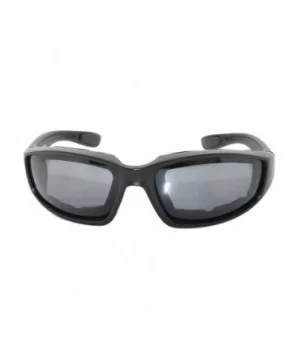 Motorcycle Polarized Smoke Lens Padded Foam Sunglasses Fishing Riding - CO18205GRNS $9.66 Goggle