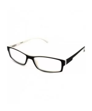 Soft Matte Black w/ 2 Tone Reading Glasses Spring Hinge 0.74 Oz - R1 Matte Black Matte White - CJ18WXDYEM0 $19.00 Rectangular