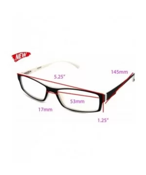 Soft Matte Black w/ 2 Tone Reading Glasses Spring Hinge 0.74 Oz - R1 Matte Black Matte White - CJ18WXDYEM0 $19.00 Rectangular