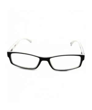 Soft Matte Black w/ 2 Tone Reading Glasses Spring Hinge 0.74 Oz - R1 Matte Black Matte White - CJ18WXDYEM0 $19.00 Rectangular