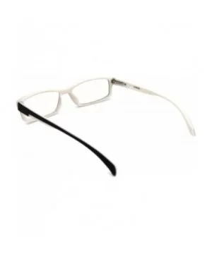 Soft Matte Black w/ 2 Tone Reading Glasses Spring Hinge 0.74 Oz - R1 Matte Black Matte White - CJ18WXDYEM0 $19.00 Rectangular