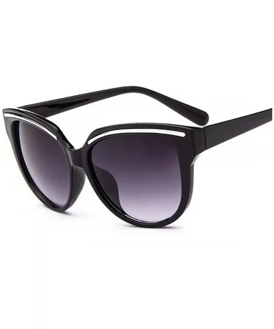 Marque De Luxe Sunglasses Oculos Sol Feminino Womens Vintage Cat Eye Black Clout Goggles Glasses - Black - C5197A29207 $22.24...