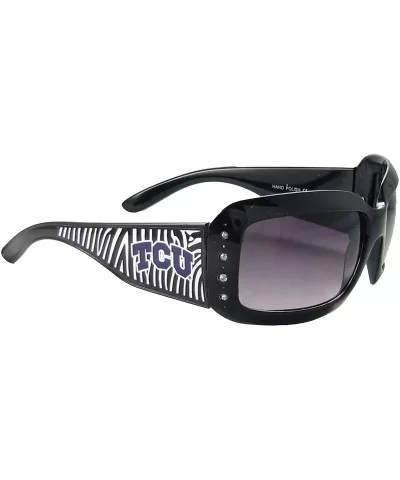 Texas Christian University Horned Frogs TCU Zebra Print Crystal Sunglasses S4ZB - CY11CTHEMUD $9.53 Sport