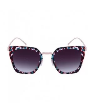 Oversized Cat Eye Optical Frame w/Flat Mirror Lens 32203-O-FLKGM - Red Blue Demi Rose Gold - C712NVHB6A8 $7.19 Oversized