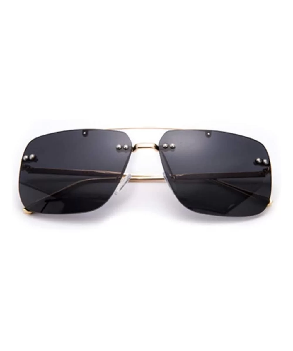 Clip-in Personality Sunglasses Men and Women Couple Big Frame Sunglasses - 3 - CL19085TL95 $35.24 Sport