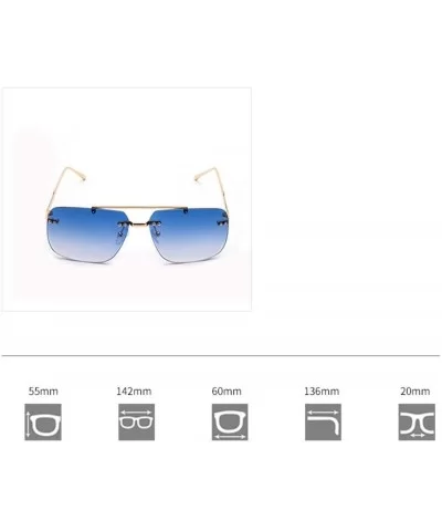 Clip-in Personality Sunglasses Men and Women Couple Big Frame Sunglasses - 3 - CL19085TL95 $35.24 Sport