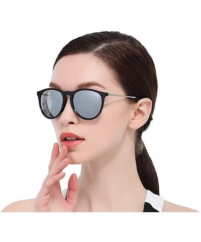 sunglasses for women Men Metal Round Shades Male Sun Glasses Women - C4-blue-mirror - C718WZTORA7 $26.39 Round