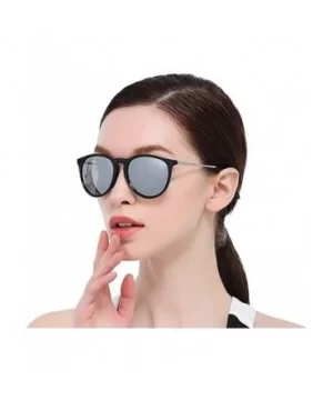 sunglasses for women Men Metal Round Shades Male Sun Glasses Women - C4-blue-mirror - C718WZTORA7 $26.39 Round