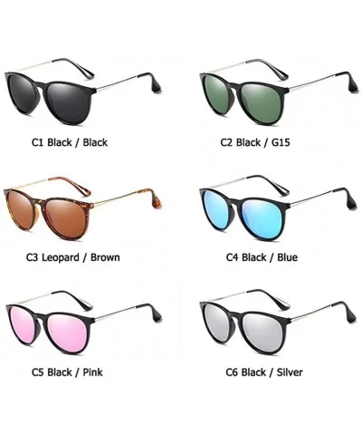 sunglasses for women Men Metal Round Shades Male Sun Glasses Women - C4-blue-mirror - C718WZTORA7 $26.39 Round