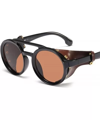 2019 Gothic Steampunk Sunglasses Men Women Cool Rivet Sun Glasses Retro Vintage Shield Shades - 3 - CN18WCZ57Y0 $17.92 Sport