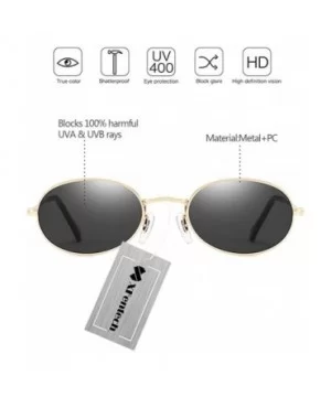 Cute Women's Eyewear Round Shape Retro Sunglasses - Gold Frame Grey Lens - CP18C744AT9 $6.30 Round