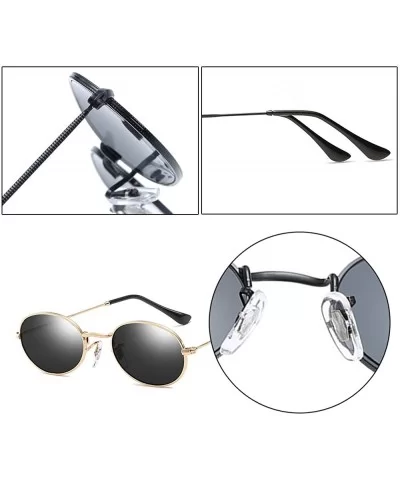 Cute Women's Eyewear Round Shape Retro Sunglasses - Gold Frame Grey Lens - CP18C744AT9 $6.30 Round