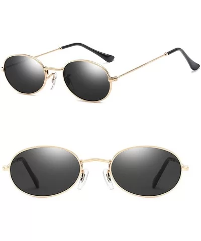 Cute Women's Eyewear Round Shape Retro Sunglasses - Gold Frame Grey Lens - CP18C744AT9 $6.30 Round