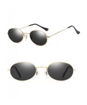 Cute Women's Eyewear Round Shape Retro Sunglasses - Gold Frame Grey Lens - CP18C744AT9 $6.30 Round