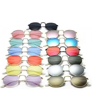 Sunglasses Mirror Classic Glasses Driving - Goldred - C6198MQG2E9 $12.36 Round