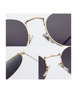 Sunglasses Mirror Classic Glasses Driving - Goldred - C6198MQG2E9 $12.36 Round