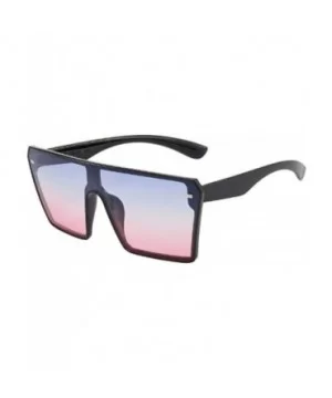 Women Fashion Square UV Protection Polarization Sunglasses Sunglasses - Black Blue Pink - CU199ALWX6E $12.93 Square