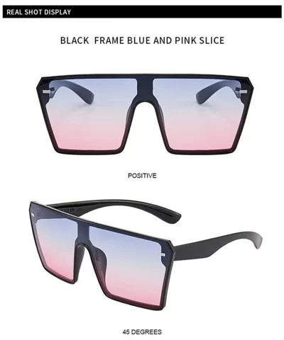 Women Fashion Square UV Protection Polarization Sunglasses Sunglasses - Black Blue Pink - CU199ALWX6E $12.93 Square