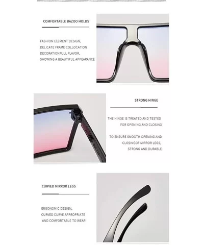 Women Fashion Square UV Protection Polarization Sunglasses Sunglasses - Black Blue Pink - CU199ALWX6E $12.93 Square