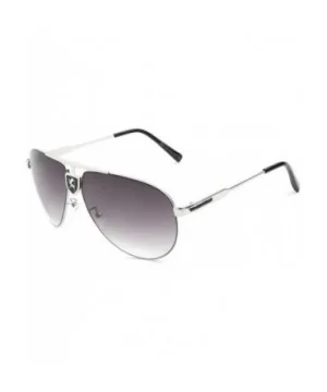 Gradient Lens Aviator Sunglasses - Silver & Black - CE12L9N9E19 $6.61 Aviator