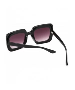 Oversized Sunglasses for Women Square Thick Frame Bling Bling Rhinestone Novelty Shades - CM18EZTD26W $7.42 Square