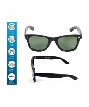 Stylish 80th Retro Unisex Polarized Sunglasses UV400 Classic Vintage Chic - Black -Green - CI18DUYTSN7 $5.53 Sport