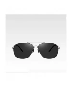 Glasses Round Frame Sunglasses for Men Women Aviator UV 400 Lens Fashion - Black1 - CR18RETOC04 $45.74 Aviator