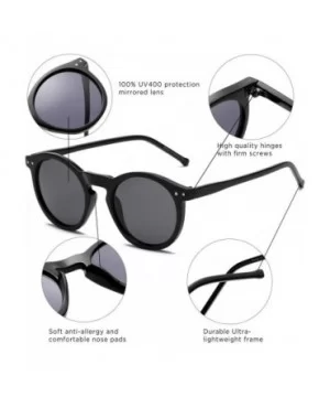 Retro Vintage Fashion Circle Round Women Men Designer Sunglasses - Tortoise - CQ18I53ECHH $6.54 Round