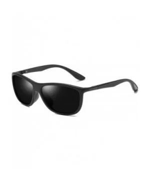 Polarized Sunglasses Protection Eyeglasses - Black-black - C718U23WLQX $20.15 Rimless