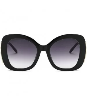 fashion Shade Sunglasses Retro glasses Men and women Sunglasses - Black - CL18LLCEXOS $7.84 Oval