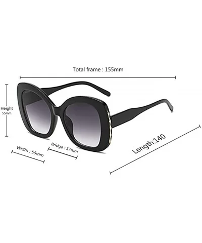 fashion Shade Sunglasses Retro glasses Men and women Sunglasses - Black - CL18LLCEXOS $7.84 Oval