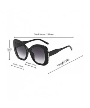 fashion Shade Sunglasses Retro glasses Men and women Sunglasses - Black - CL18LLCEXOS $7.84 Oval