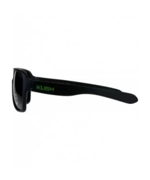 Polarized Lens Kush Sunglasses Mens Matte Black Racer Frame UV 400 - Black/Green - CF18KOSZ3Z2 $6.53 Sport