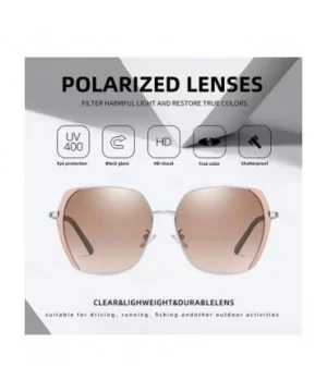 Women Oversized Polarized Gradient Lens Sunglasses Female Designer Square Sun glasses for Ladies Goggle UV400 - C0199HMC3LS $...