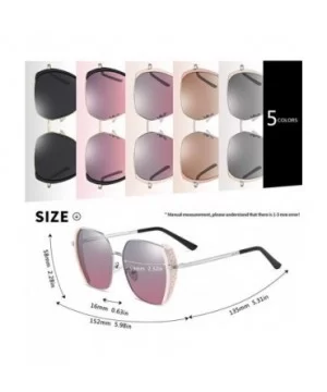 Women Oversized Polarized Gradient Lens Sunglasses Female Designer Square Sun glasses for Ladies Goggle UV400 - C0199HMC3LS $...