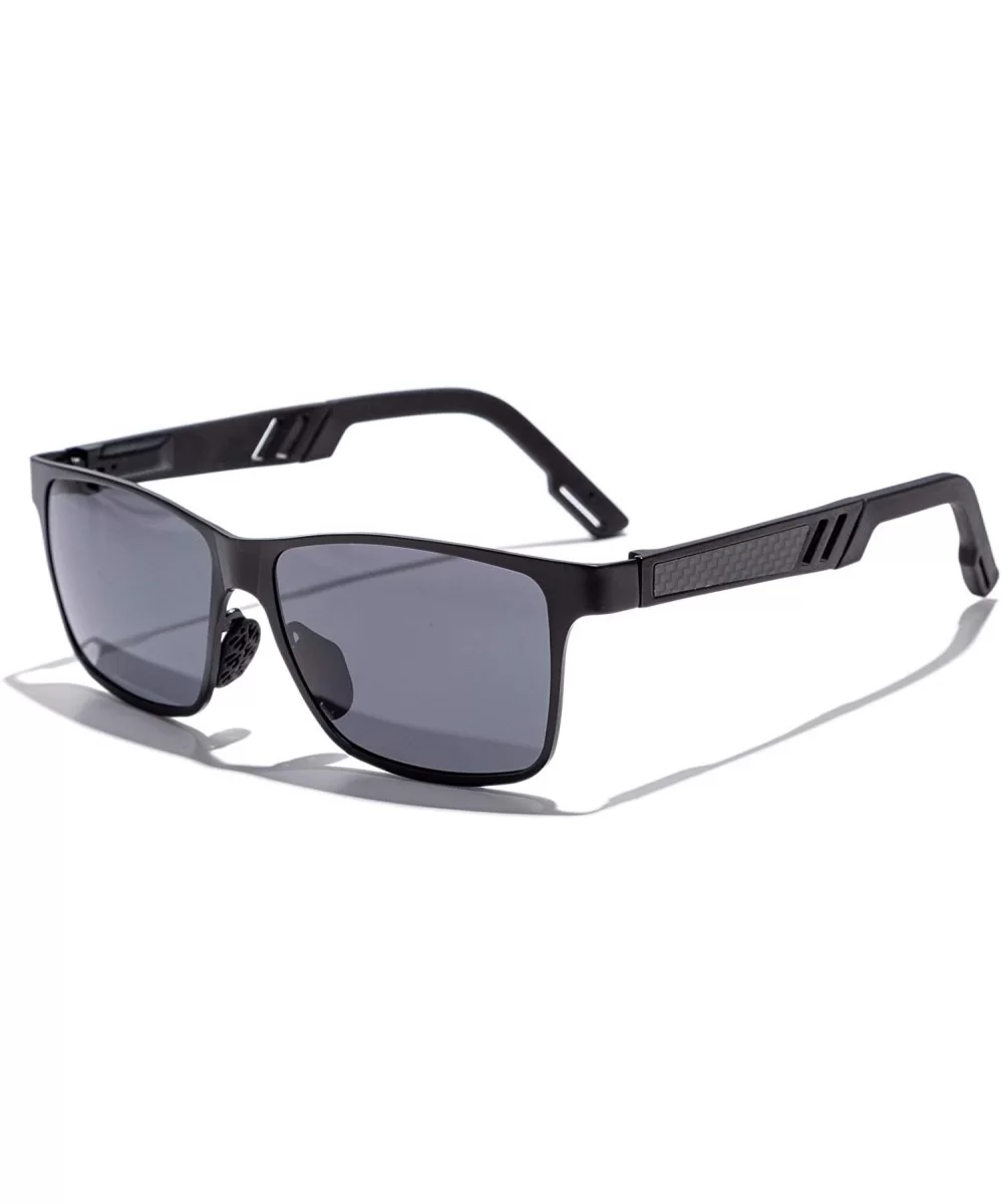 Raymond Polarized Driving Sunglasses - Black Gray - C9196YMDGUK $40.57 Rectangular